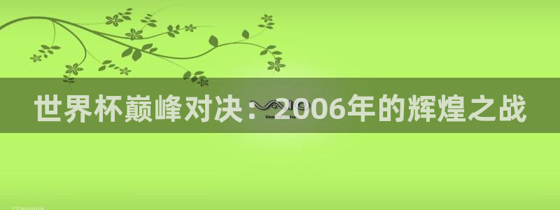 今天所有足球赛程表：世界杯巅峰对决：2006年的辉煌之战